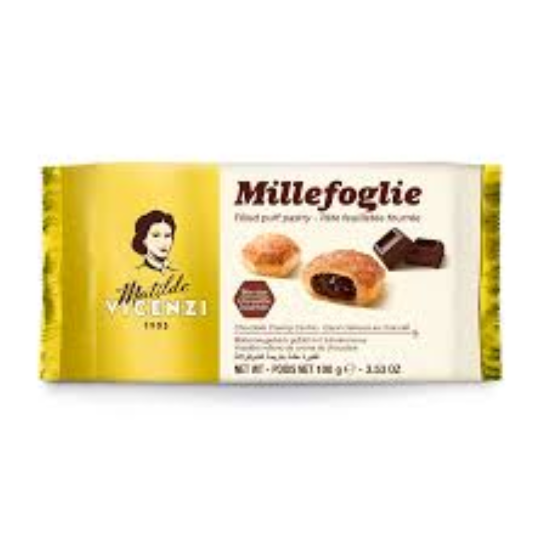VICENZI PUFF PASTRY CHOCOLATE CREAM 100G